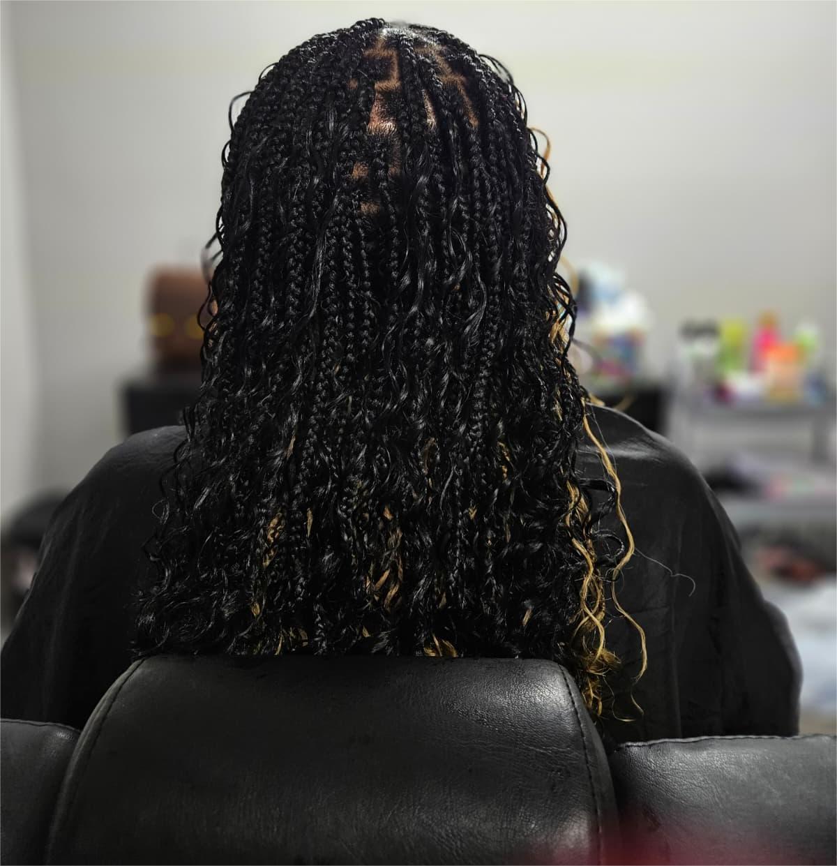 Polished and secure Boho Braids.